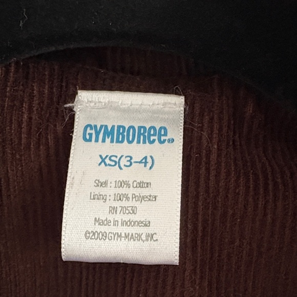 Gymboree Dark Brown Corduroy 3 Button Kids Blazer with Pockets XS (3-4) - Picture 2 of 4